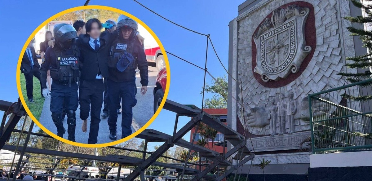 Estudiantes de Derecho UV resultaron lesionados (Twitter | @SPVeracruz)