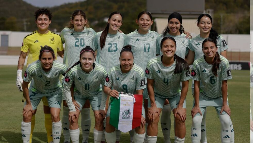 México goleó a Santa Lucía y se mantiene en el clasificatorio Concacaf | Foto: @Miseleccionfem