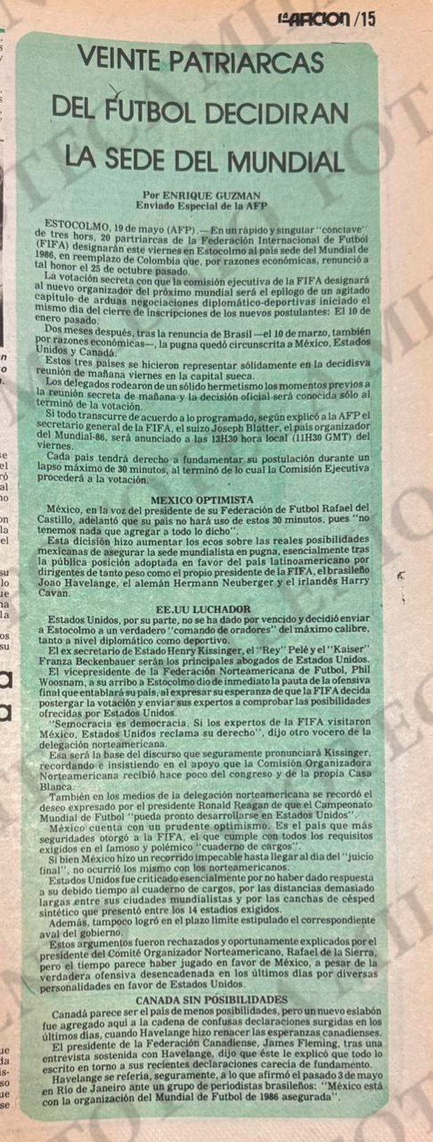 20 de mayo de 1983. (Foto: Archivo Milenio)