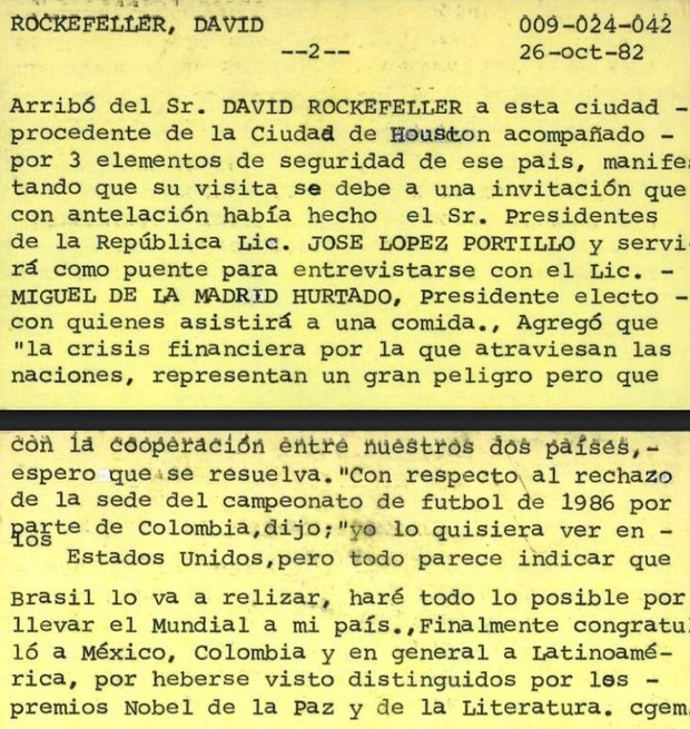 Una de las tarjetas de la agencia de inteligencia y espionaje. (Foto: Mediotiempo)
