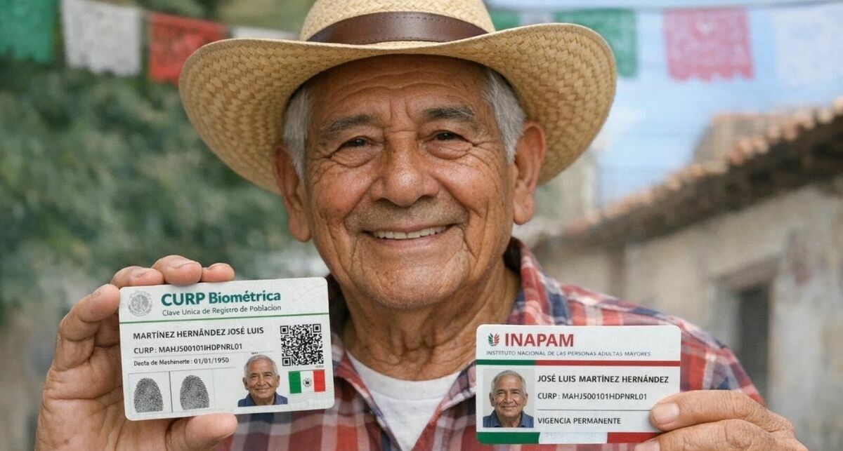 ¿Nuevo requisito? Te decimos si la CURP biométrica será obligatoria para tramitar credencial INAPAM. (Sora IA).