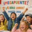 Alumnos tendrán megapuente de 4 días en marzo 2026: SEP revela fechas. (FOTO): Sora IA.