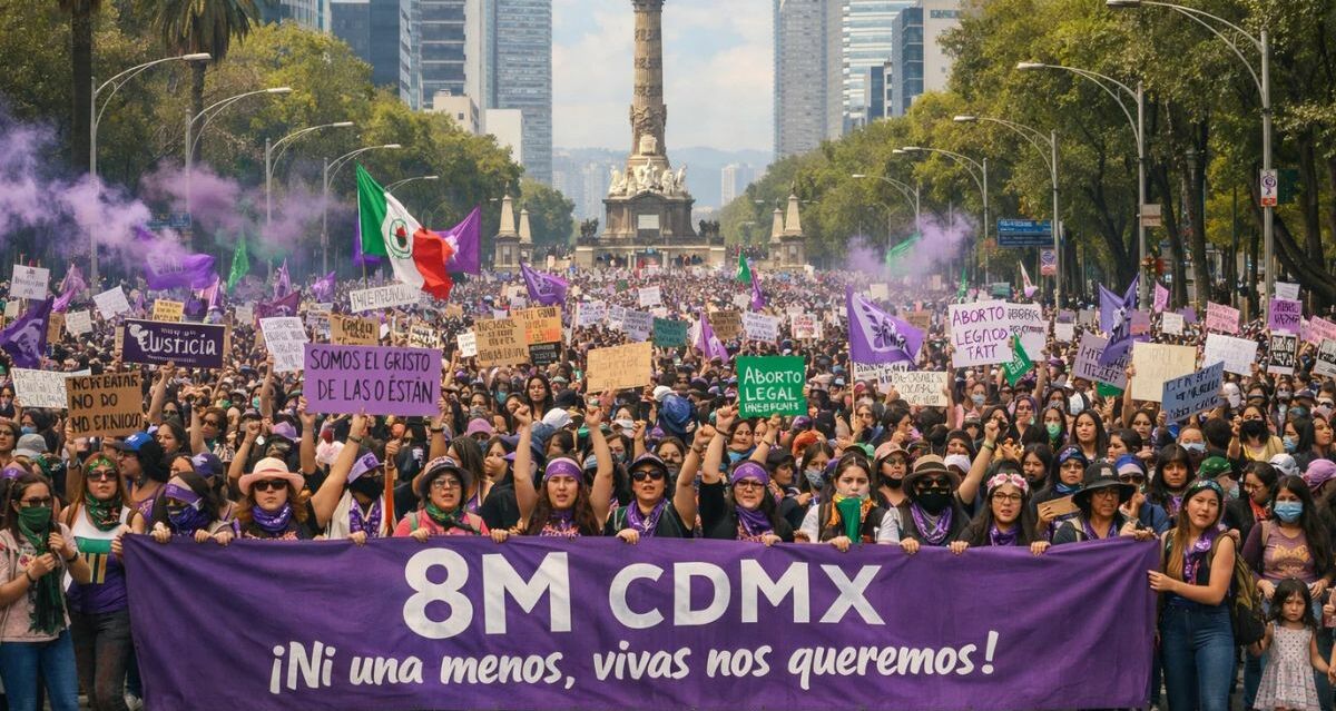 ¿A qué hora iniciará la marcha del 8M en CDMX? | Foto: IA