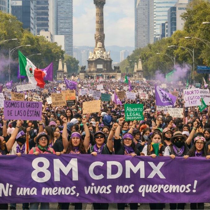 ¿A qué hora iniciará la marcha del 8M en CDMX? | Foto: IA