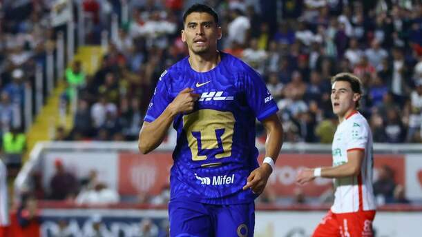 Memote Martínez hizo el gol del triunfo para los Pumas ante Necaxa (Imago7)