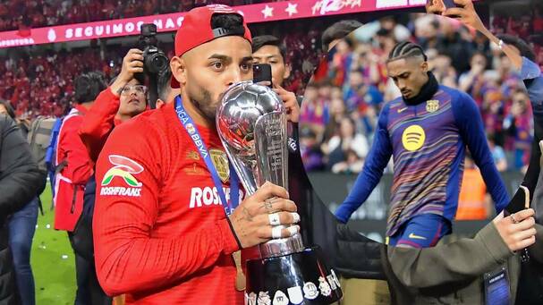 Alexis Vega es seguido por Raphinha, estrella del Barcelona (Imago7 / EFE)