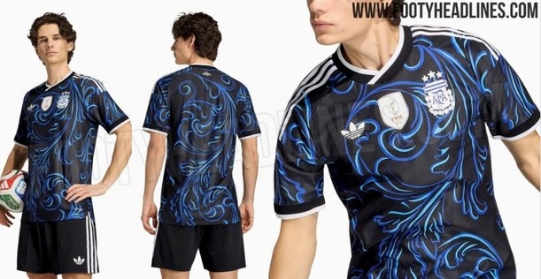 Así sería la segunda playera de Argentina en el Mundial 2026 (footyheadlines.com)