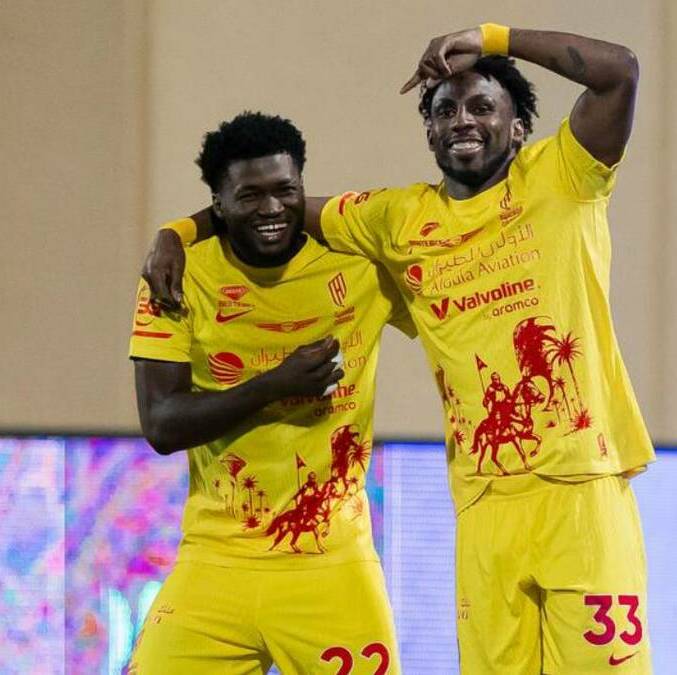 Julián Quiñones nuevamente marca en la Liga de Arabia (@AlQadsiahEN)