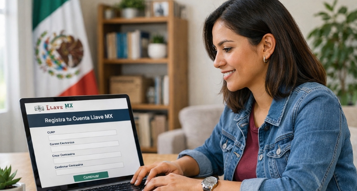 Sigue esta guía para sacar tu cuenta Llave MX y registrarte en la Beca Rita Cetina 2026. Foto: Sora IA