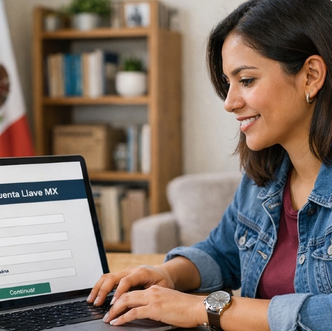 Sigue esta guía para sacar tu cuenta Llave MX y registrarte en la Beca Rita Cetina 2026. Foto: Sora IA