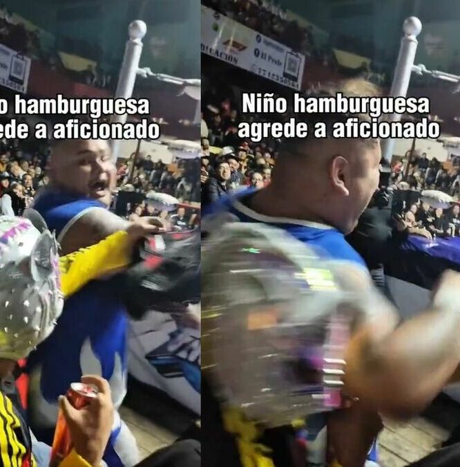 Niño Hamburguesa vuelve a estar en polémica tras agredir a un fanático durante función. Foto: Captura de pantalla