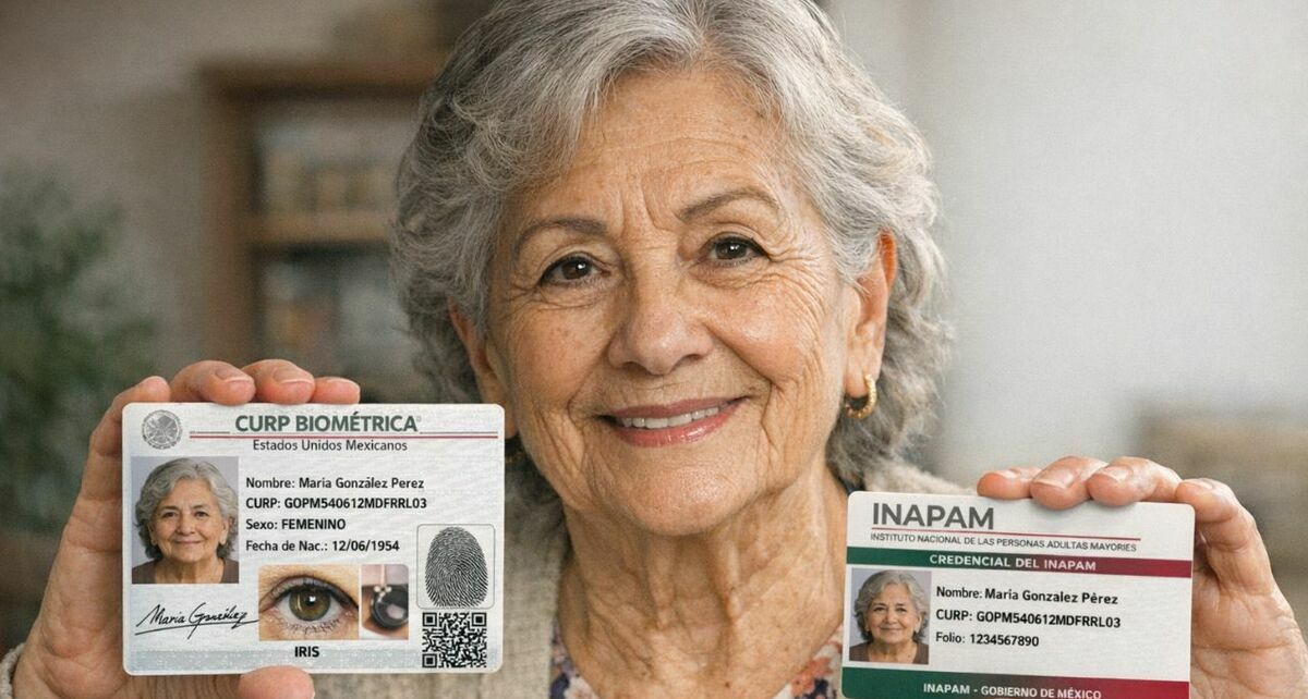 ¿Se puede tramitar la CURP Biométrica con la credencial del INAPAM? Foto: Sora IA