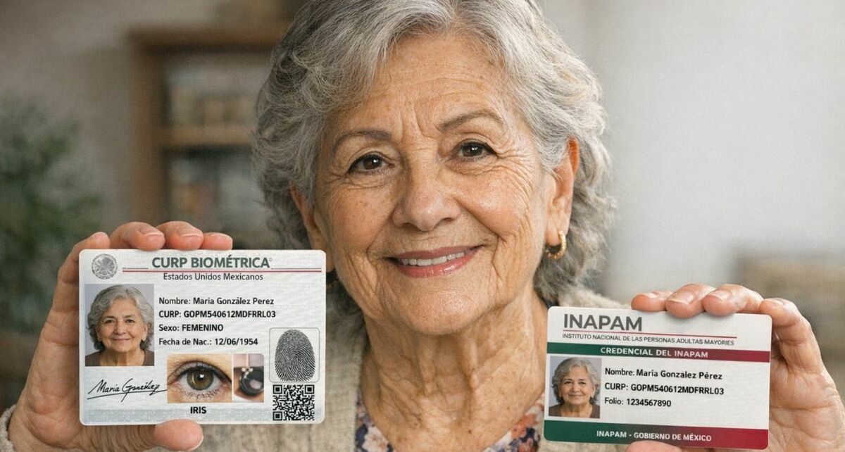 ¿Se puede tramitar la CURP Biométrica con la credencial del INAPAM? Foto: Sora IA
