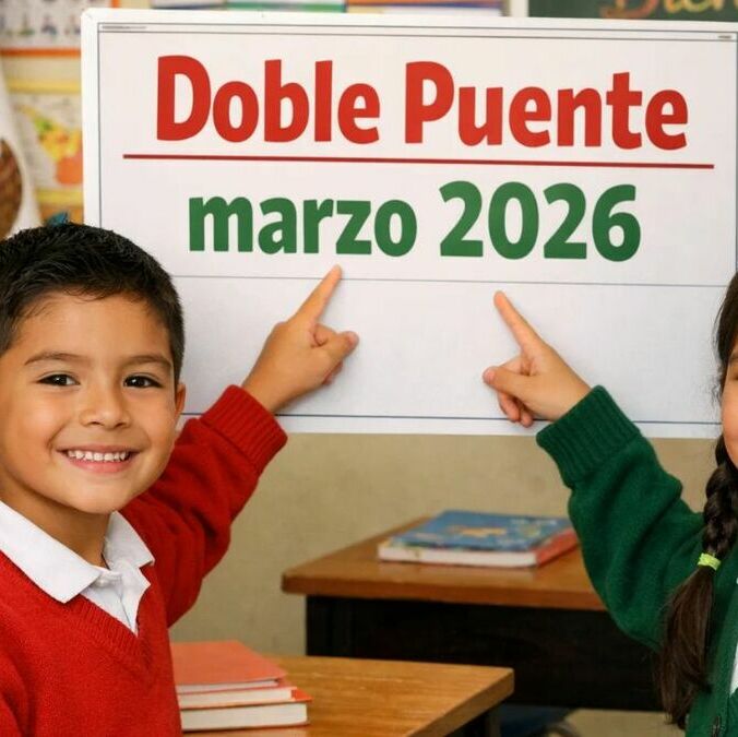 Así será el doble puente de la SEP para marzo 2026 en México: días sin clases confirmados. (Sora IA).