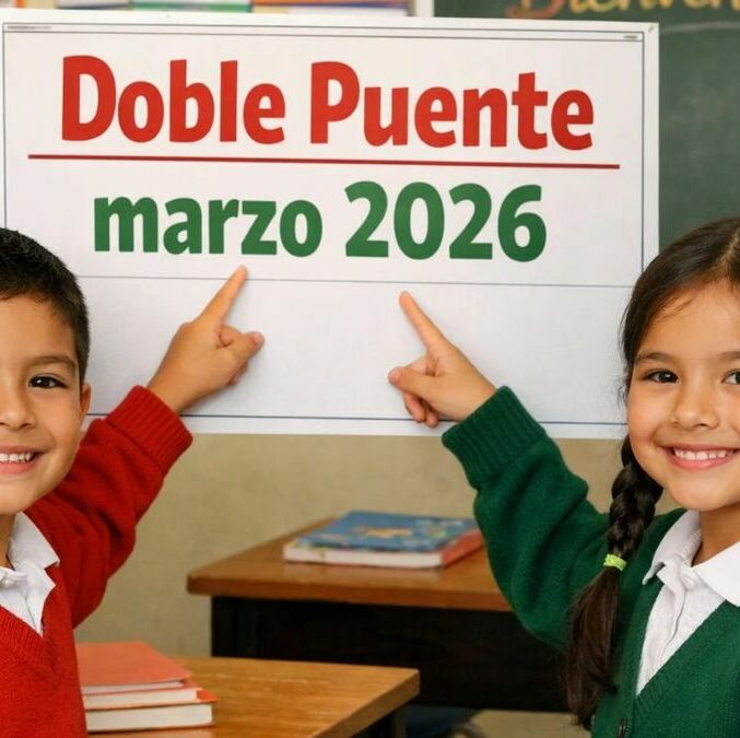 Así será el doble puente de la SEP para marzo 2026 en México: días sin clases confirmados. (Sora IA).