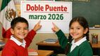 Así será el doble puente de la SEP para marzo 2026 en México: días sin clases confirmados. (Sora IA).