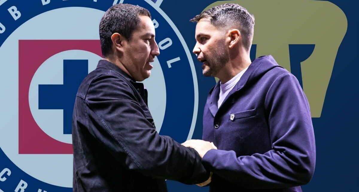 Juárez y Larcamón dirigen a Pumas y Cruz Azul, respectivamente; pero pudo ser al revés. (Foto: MT)