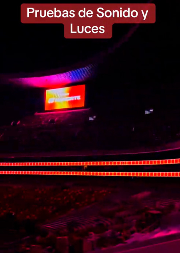 La nueva iluminación LED en el interior del Estadio Banorte.