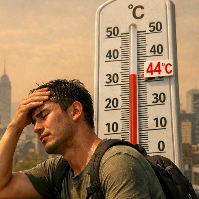 Calor extremo en la Megalópolis 2026. Foto: Sora IA