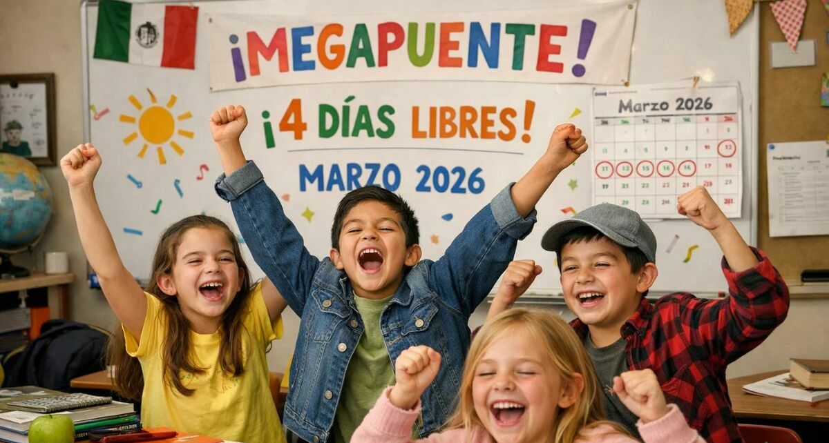 Estudiantes que tendrán doble puente en marzo 2026. Foto: Sora IA