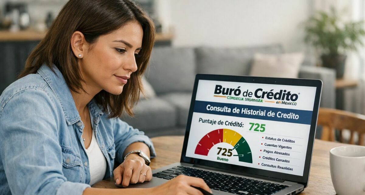 Consultar el Buró de Crédito permite conocer tu historial financiero. Foto: Sora IA