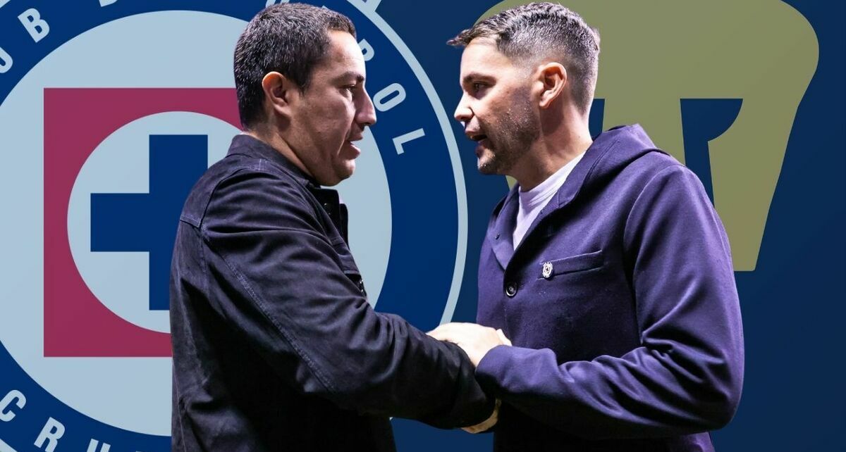 Juárez y Larcamón dirigen a Pumas y Cruz Azul, respectivamente; pero pudo ser al revés. (Foto: MT)
