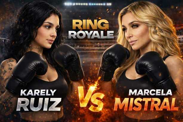 Karely Ruiz vs Marcela Mistral en Ring Royale 2026 (FOTO: Sora IA)
