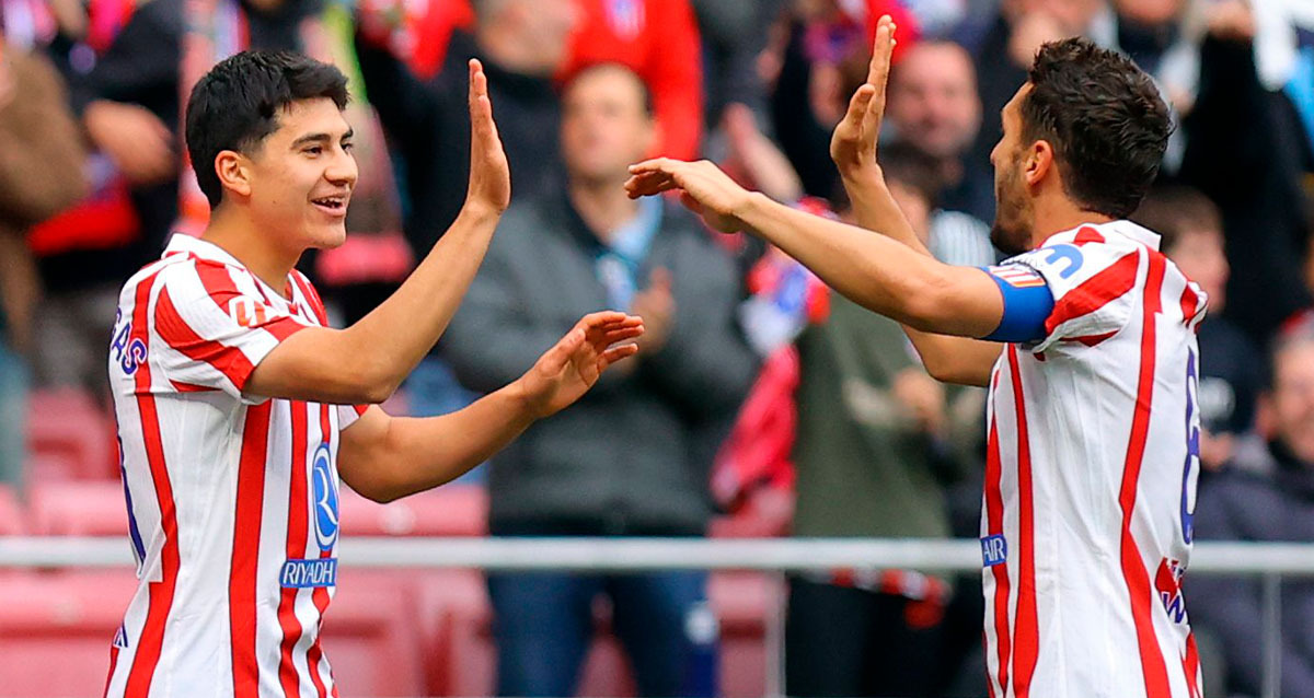 Obed Vargas tuvo un buen primer tiempo. (Foto: X @atleti)