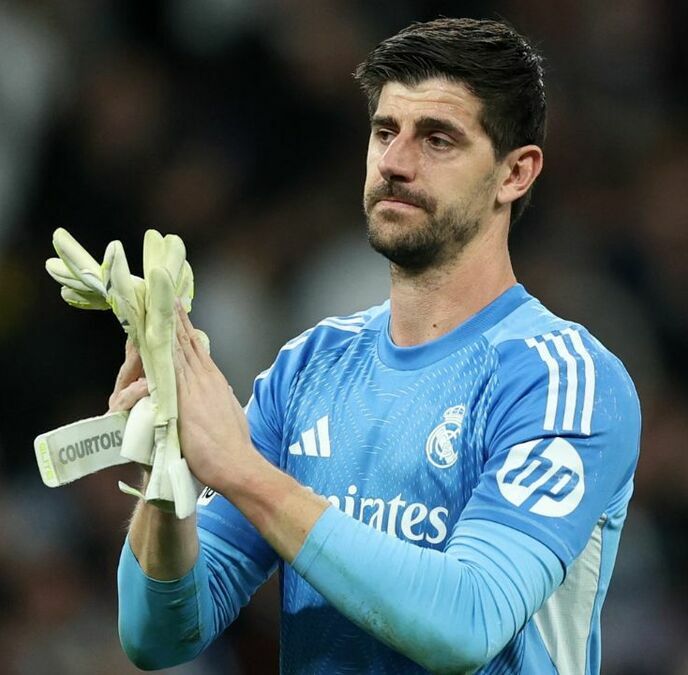 Thibaut Courtois tras el juego ante el Manchester City (Reuters)