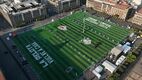 El Zócalo Capitalino fue la sede de la clase de futbol más grande del mundo (Fotografía: X Gobierno de la Ciudad de México)