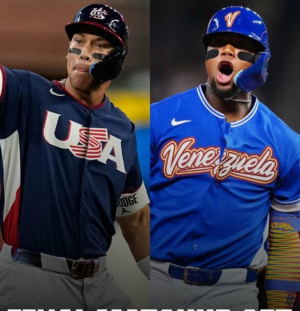 Estados Unidos y Venezuela se enfrentarán en el diamante ( @worldbaseballclassic)