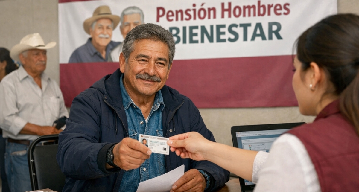 Los hombres de 60 a 64 años podrán recibir una pensión bimestral de $3 mil pesos. Foto: Sora IA