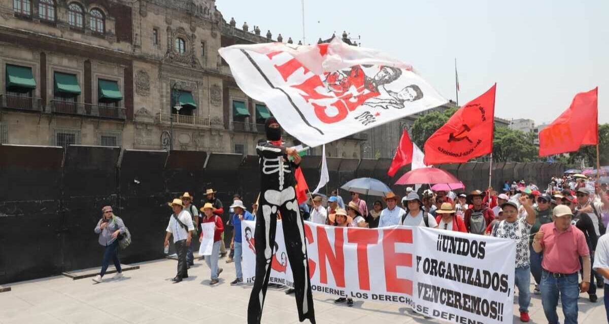 Paro Nacional y Marcha CNTE: a qué hora inicia y cuáles son las rutas | Foto: Milenio