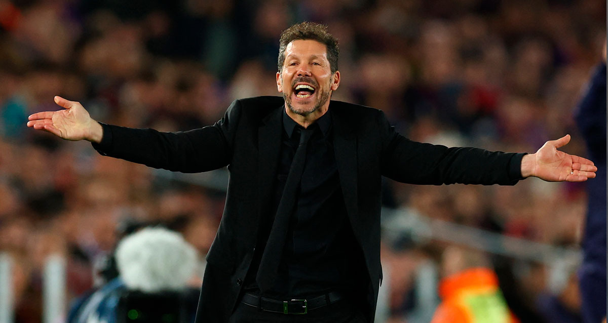 Simeone reconoció la labor de Obed Vargas. (Foto: Reuters)