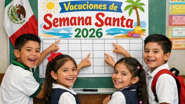 Estos son los estados donde se adelantarán las vacaciones de Semana Santa 2026 en México. (Sora IA).