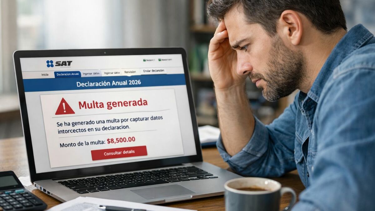 SAT: errores en la Declaración Anual 2026 que pueden causar multas