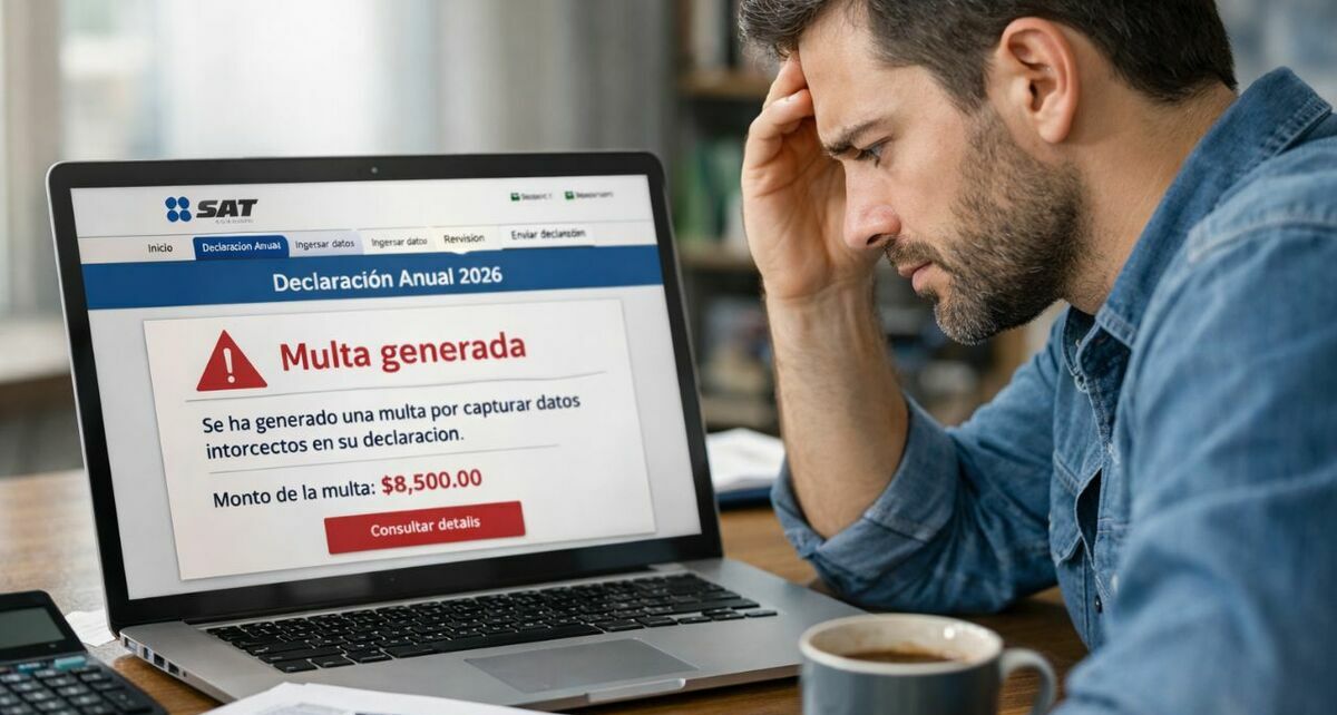 Declaración Anual: errores que pueden generar multas del SAT. Foto: Sora IA