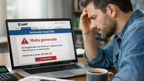 Declaración Anual: errores que pueden generar multas del SAT. Foto: Sora IA