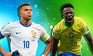 Francia u Brasil se enfrentarán en esta Fecha FIFA (Facebook @viniiciusjunior11 | @kylianmbappeofficiel)