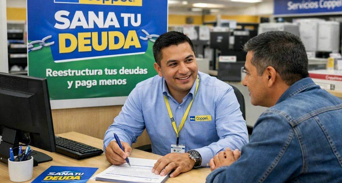 Sana tu Deuda de Coppel. Foto: Sora IA