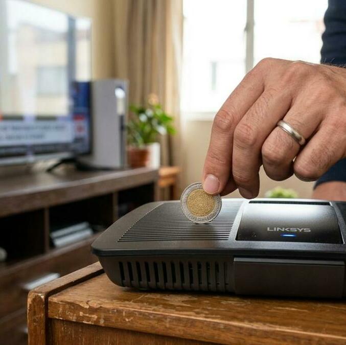 Te decimos si el truco de la moneada sobre el módem sirve (Gemini)