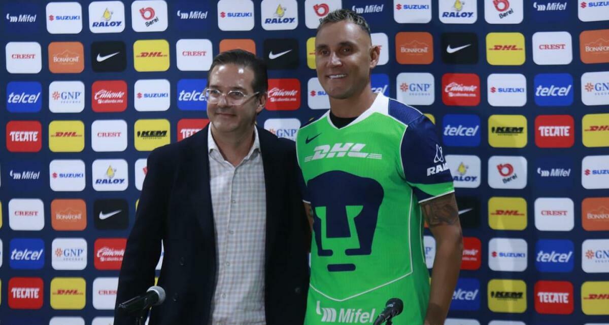 Keylor Navas es oficialmente portero de Pumas hasta 2027 (Cortesía)