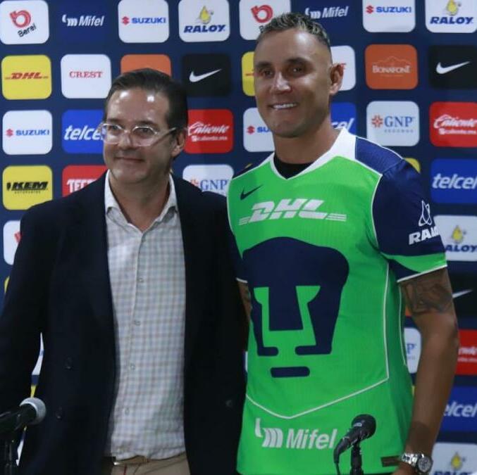 Keylor Navas es oficialmente portero de Pumas hasta 2027 (Cortesía)