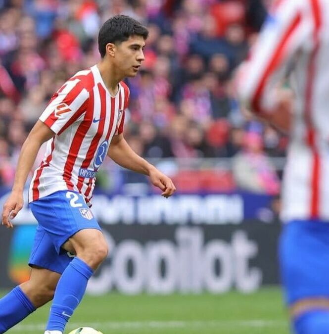 Obed Vargas en su primera titularidad con el Atlético de Madrid (@atleticodemadrid)
