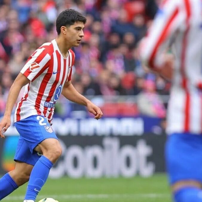 Obed Vargas en su primera titularidad con el Atlético de Madrid (@atleticodemadrid)