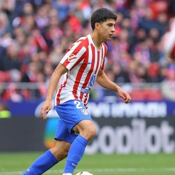 Obed Vargas en su primera titularidad con el Atlético de Madrid (@atleticodemadrid)
