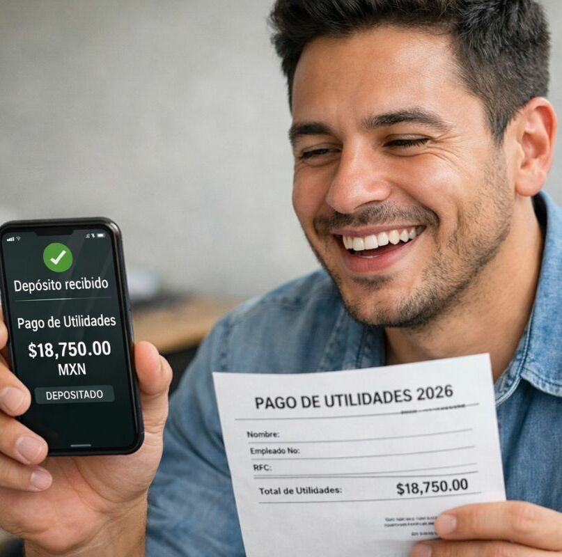 Esto es lo que puedes recibir de utilidades en 2026 si ganas 10 mil pesos al mes. Foto: Sora IA