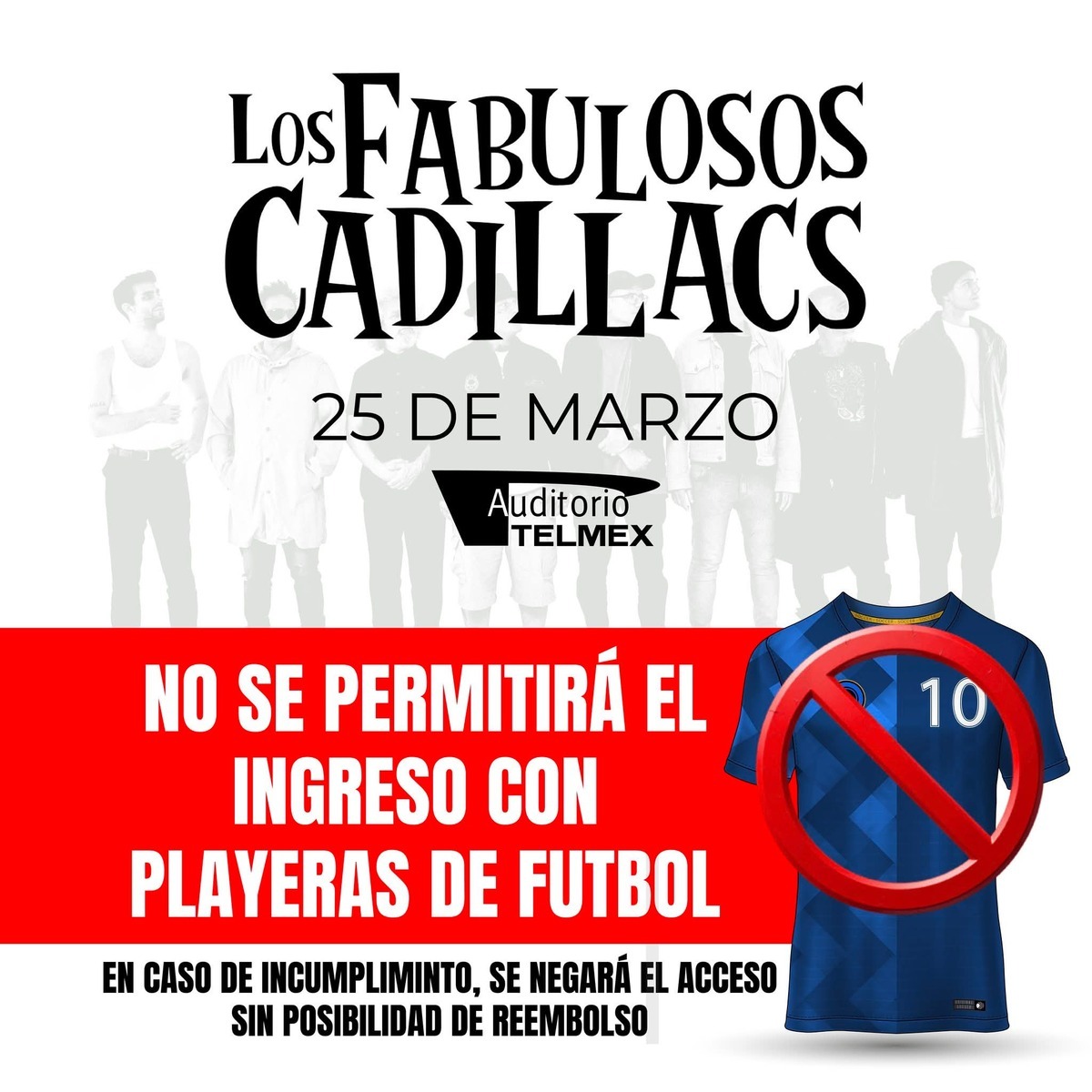 El comunicado fue hecho en las redes sociales de Los Fabulosos Cadillacs, pero fue eliminado. Foto: Captura de pantalla