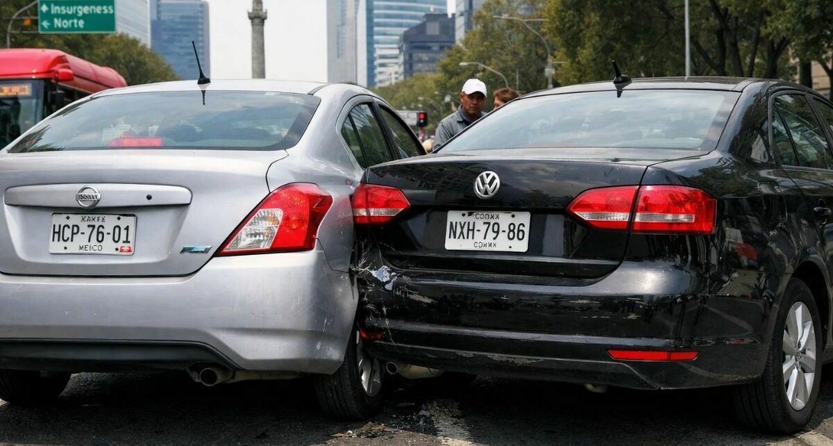 Montachoques provocan accidentes para exigir pagos. Foto: Sora IA