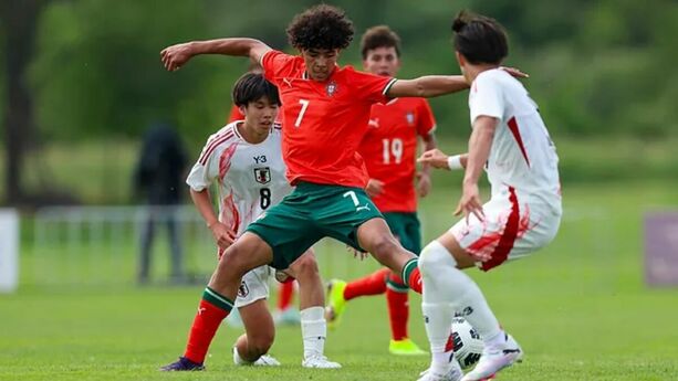 Cristiano Ronaldo Jr. con Portugal (AFP)